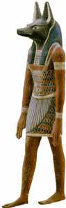 Soka boha Anubis ze starovkho Egypta (4 kB)