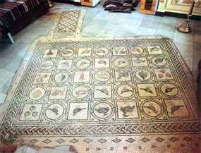 Mozaika v ruskm kostele na Olivetsk hoe (12 kB)