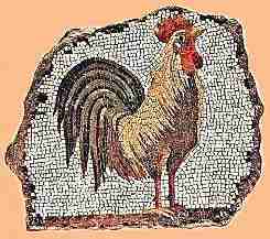 Kohout na msk mozaice z 1. stol. p.n.l. (11 kB)